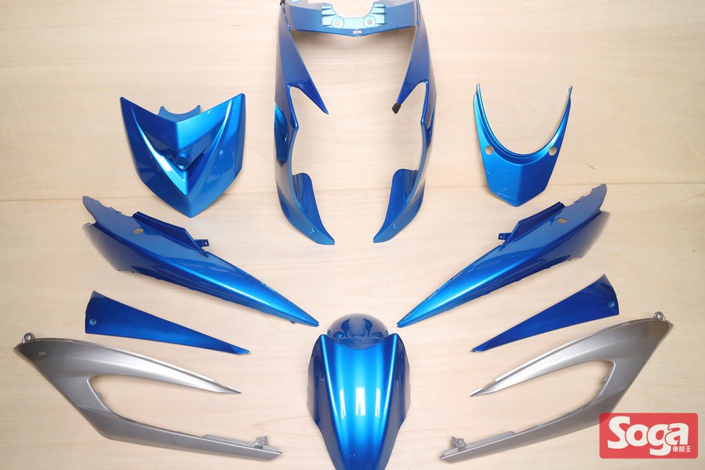新勁戰三代-烤漆部品-風擎藍配銀-鎖點強化-1MS-景陽部品